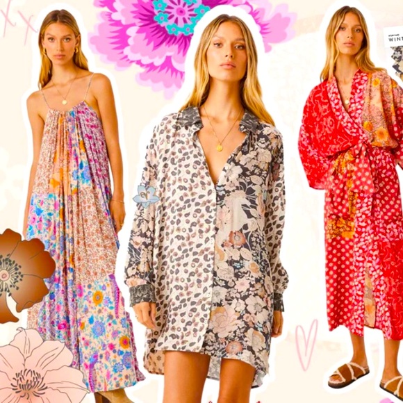 🆕✨ SPELL RENEW PATCHWORK STRAPPY MAXI 💟 - Picture 7 of 8